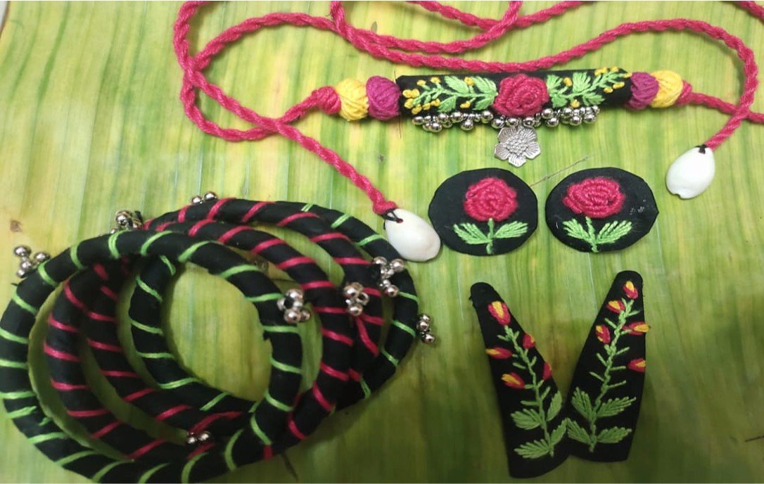 Globi Artists Collection of Fabric Embroidery Jewelry