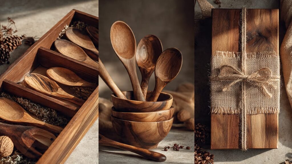 Nature-Inspired Wooden Kitchen Utensils: Globi Artists Handcrafted Wooden Masterpieces