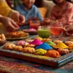 Celebrate Holi in Style: Minakari Print With Enamel Coating Finish Wooden Tray – Your Perfect Festival Companion